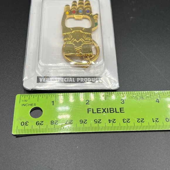 Avengers Thanos Iron Man Cap Thor Infinity Gauntlet Keychain Bottle Opener - Picture 6 of 7
